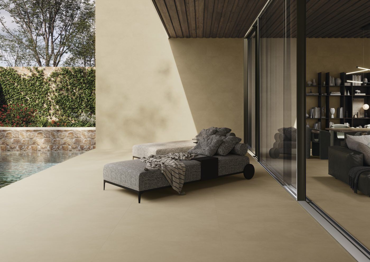 Porcelain Stoneware Origin Sand Matte Brushed 60 x 120 cm - Cifre Ceramica