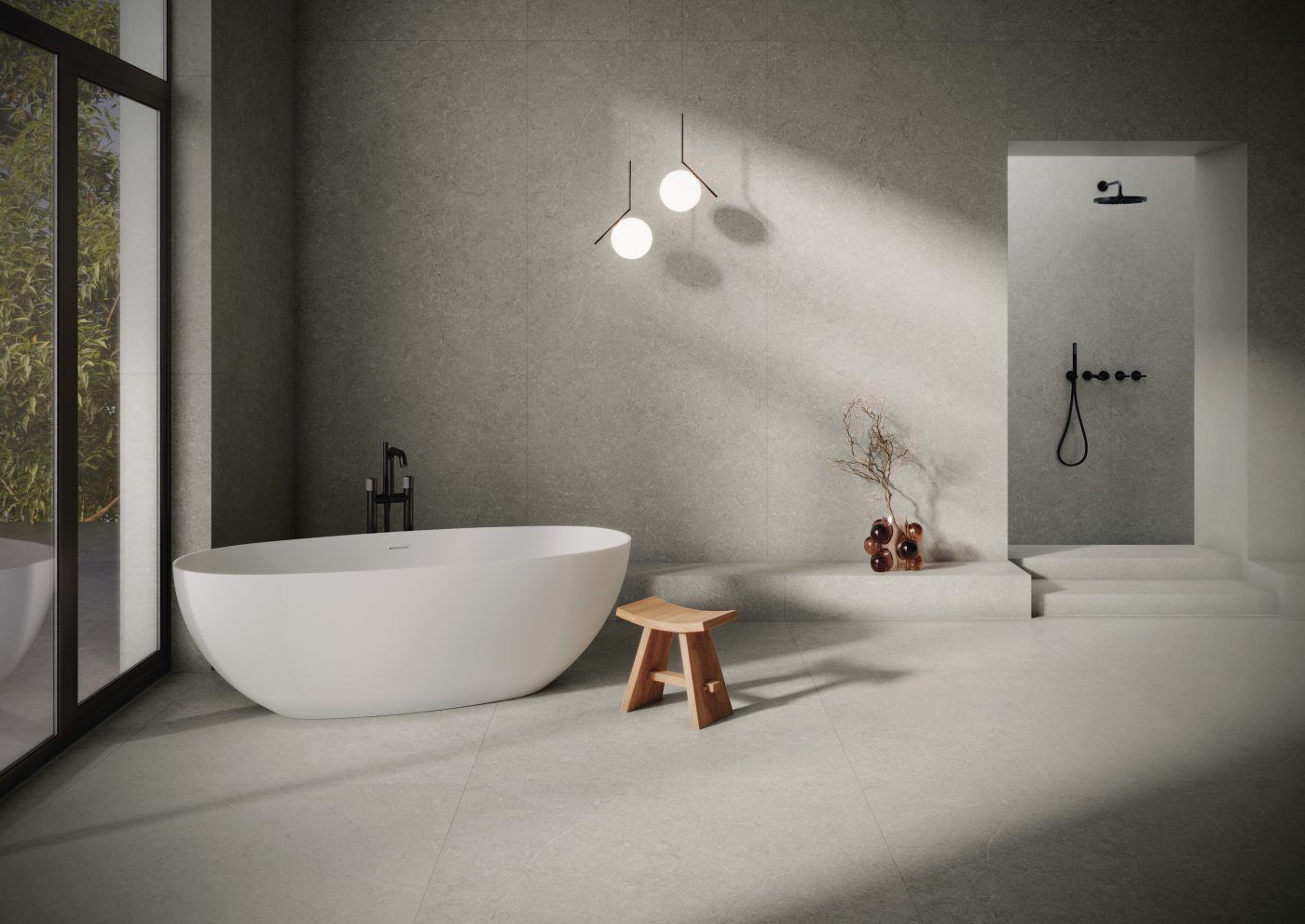 Grès cérame Mytos Greige mat Brushed 60 x 120 cm - Cifre Ceramica — vue 3