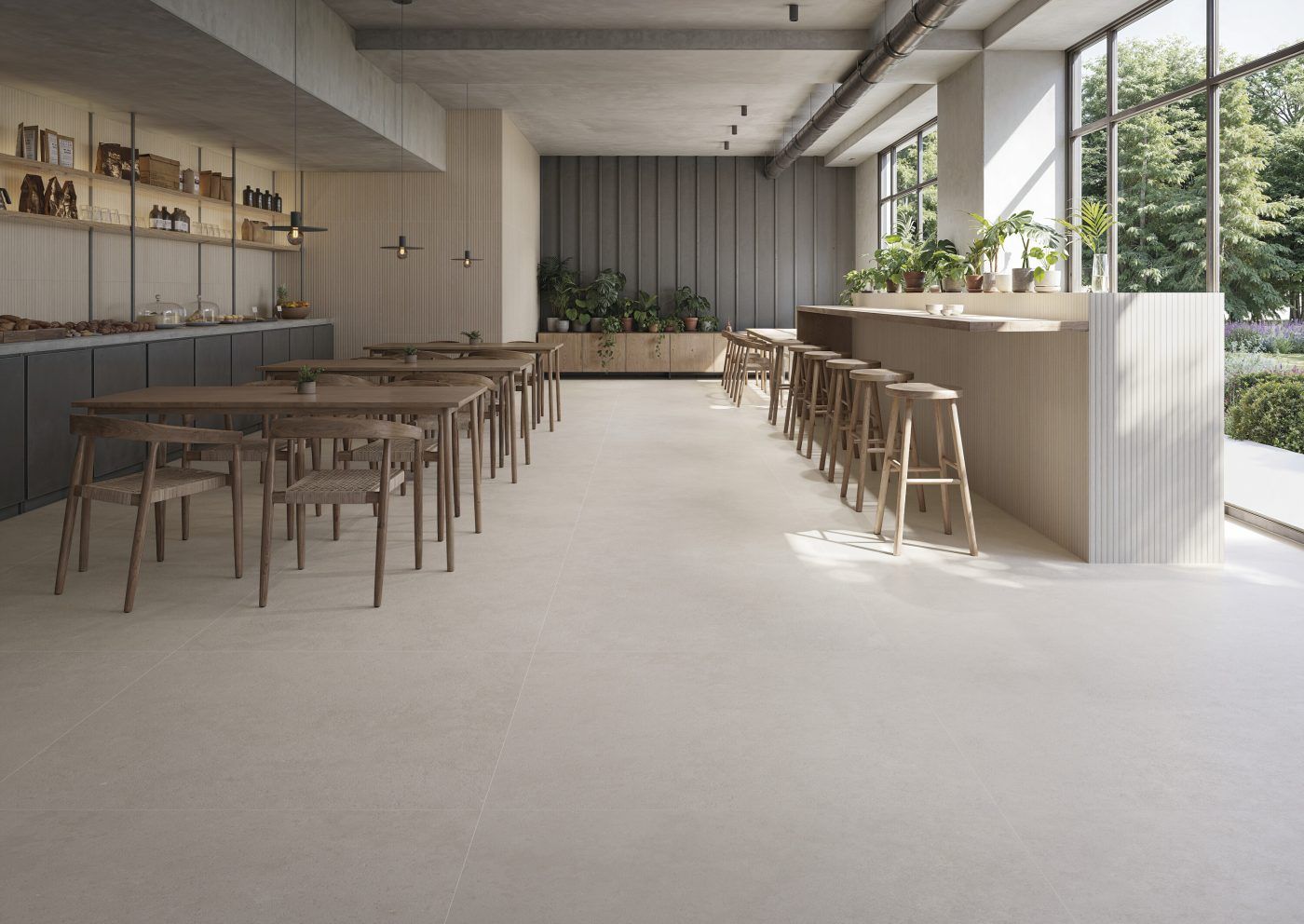Pâte blanche Linier Almond mat 60 x 120 cm - Cifre Ceramica — vue 2