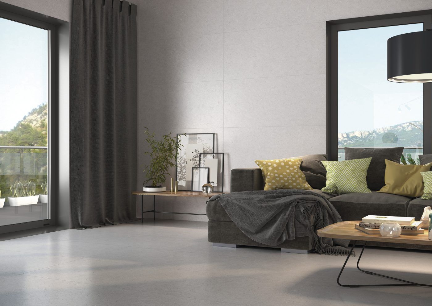 Grès cérame Granite Grey mat Brushed R10 60 x 120 cm - Cifre Ceramica — vue 2