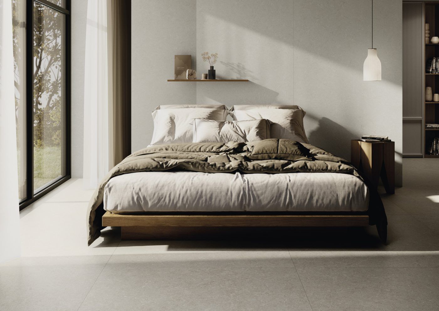 Porcelain Stoneware Mytos Sand Matte Brushed 60 x 120 cm - Cifre Ceramica