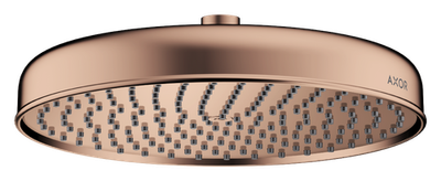 AXOR Archivio 240 Overhead Shower 1 Jet EcoSmart in Polished Red Gold