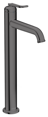 AXOR Archivio 250 Tall Basin Mixer CoolStart with Lever Handle and Free-Flow Waste in Polished Black Chrome