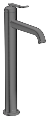 AXOR Archivio 250 Tall Basin Mixer CoolStart with Lever Handle and Free-Flow Waste in Brushed Black Chrome