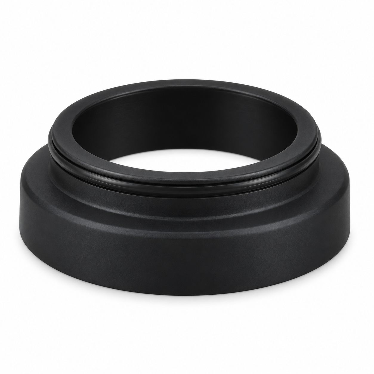 Round Deante Escutcheons for Lima Kitchen Mixer in Matte Black