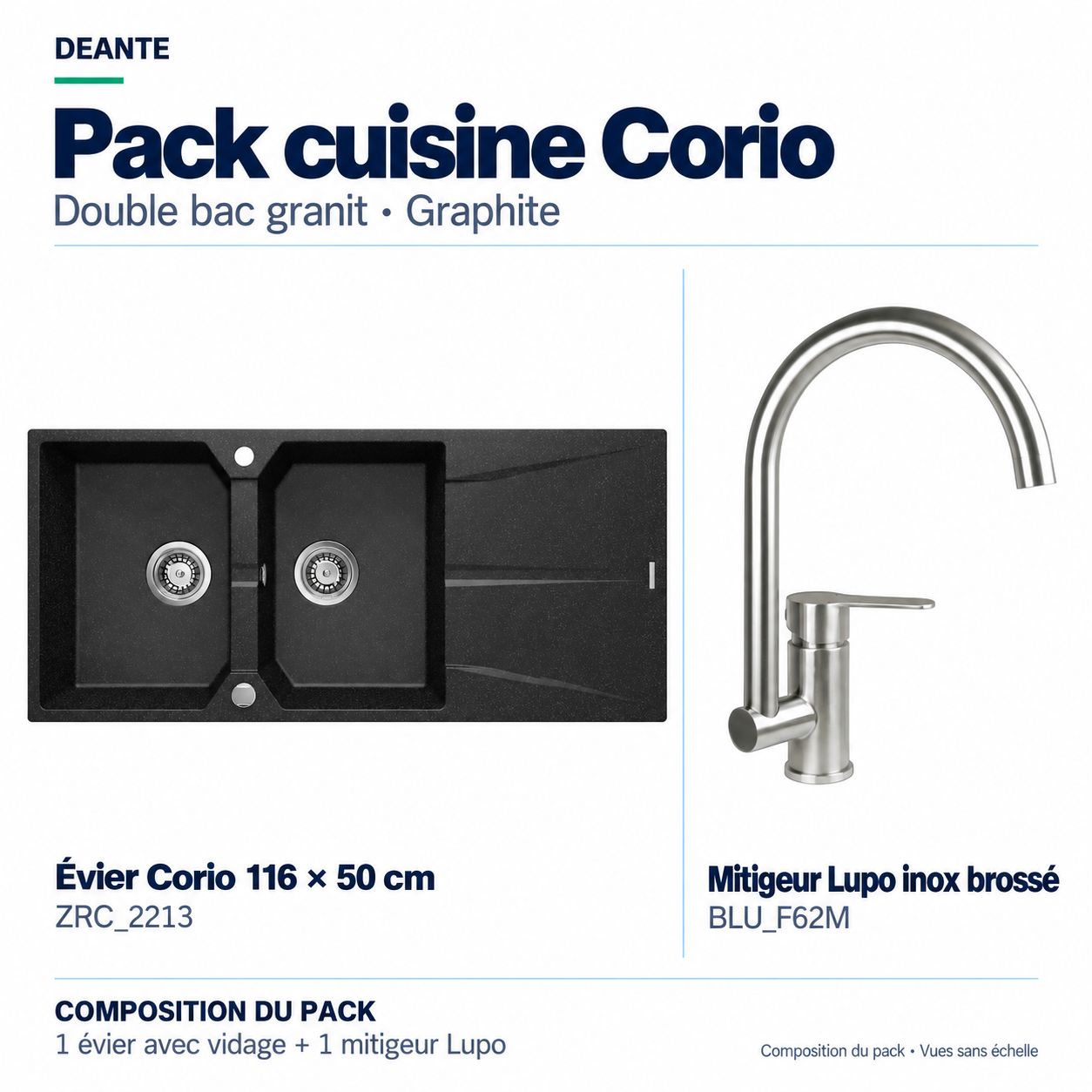 Deante Corio Kitchen Pack