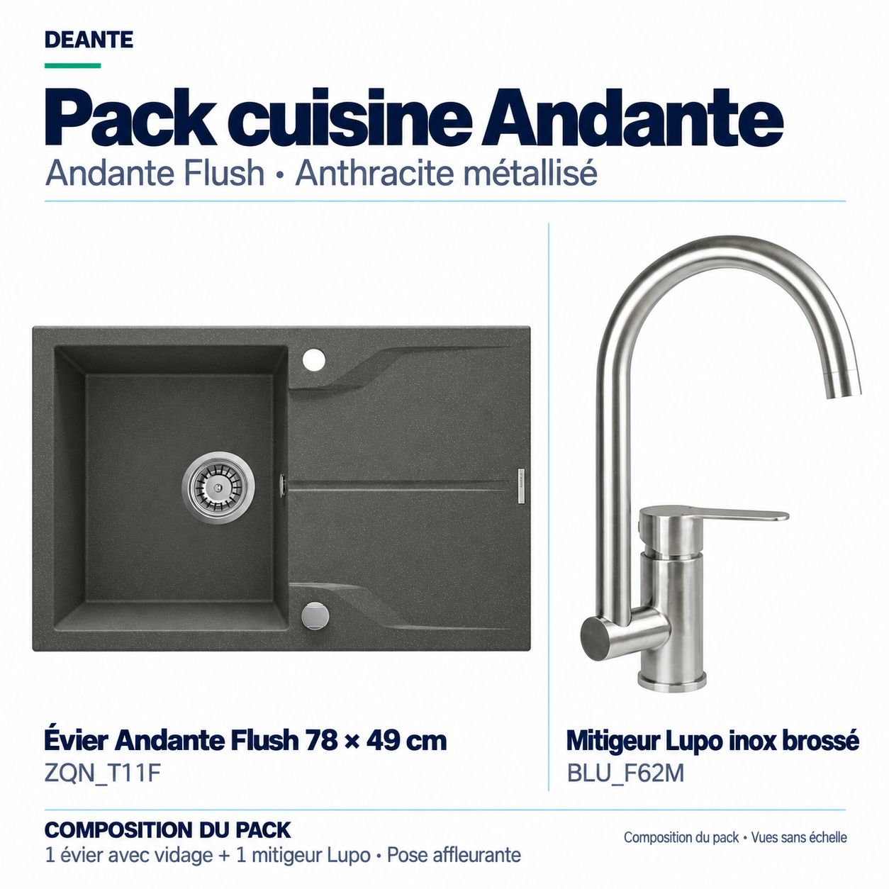Deante Andante Kitchen Pack