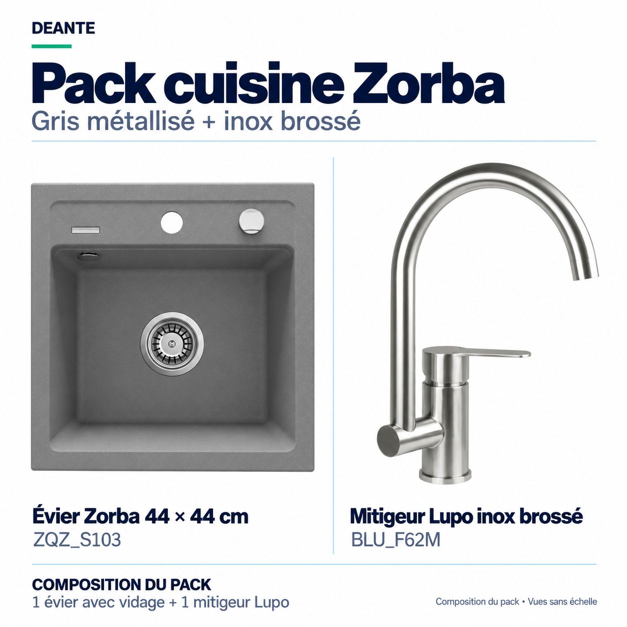 Deante Zorba Kitchen Pack