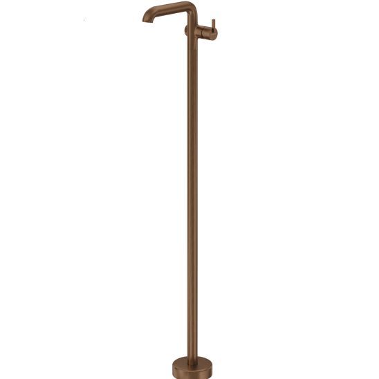 Deante Silia Freestanding Basin Mixer Tap in Brushed Bronze PVD