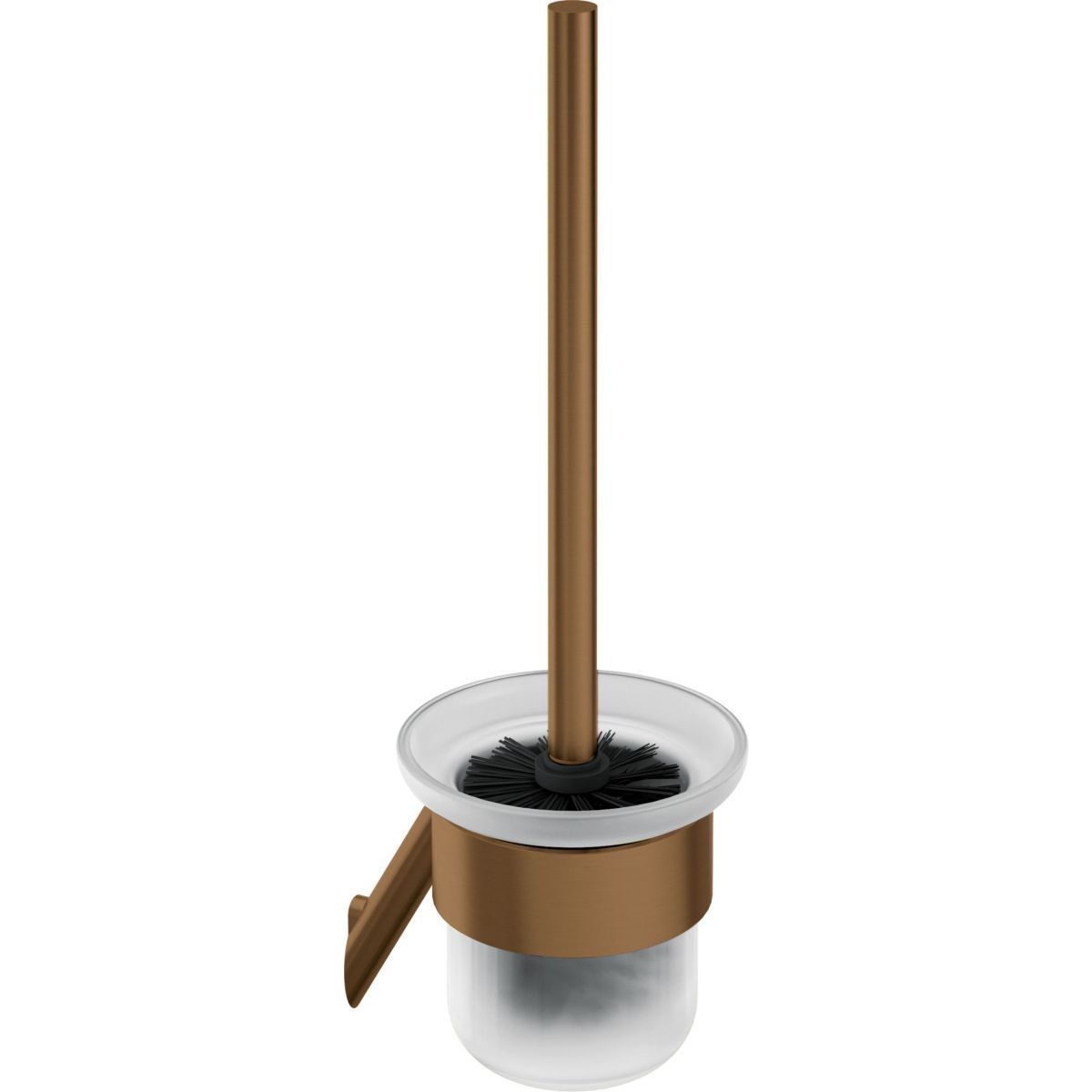 Deante Silia Wall-Mounted Toilet Brush Holder in Brushed Bronze PVD