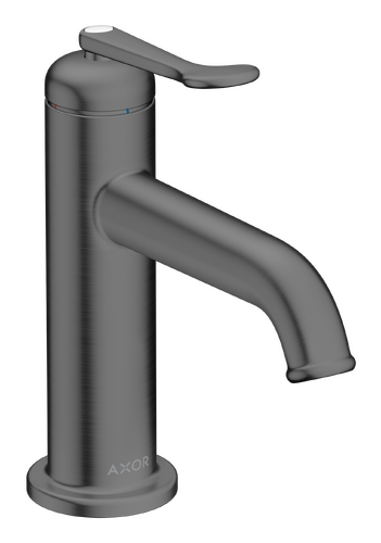 AXOR Archivio 90 CoolStart Basin Mixer with Lever Handle and Free-Flow Drain in Brushed Black Chrome
