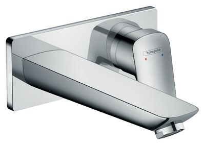 Mitigeur de lavabo encastré Hansgrohe Logis 195 mm en chromé