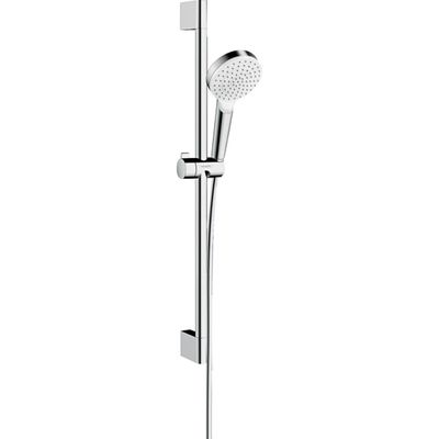 Barre de douche Hansgrohe avec douchette à main Crometta EcoSmart et flexible Isiflex