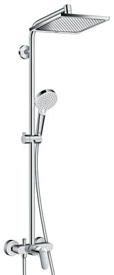 Colonne de douche Showerpipe Hansgrohe Crometta E avec mitigeur mécanique  chromé - Garantie 5 ans