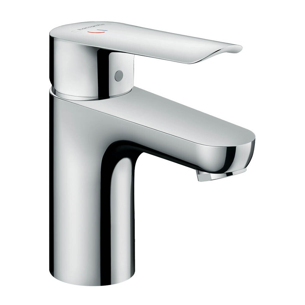 Hansgrohe Logis E 75 CoolStart Basin Mixer in Chrome-Plated Brass with Pull Rod and Waste