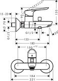 Logis E Mitigeur bain/douche
