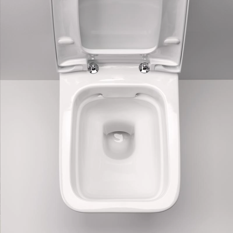 Cuvette suspendue Geberit iCon Square carénée Rimfree avec fixations cachées (sans abattant) - vue 5