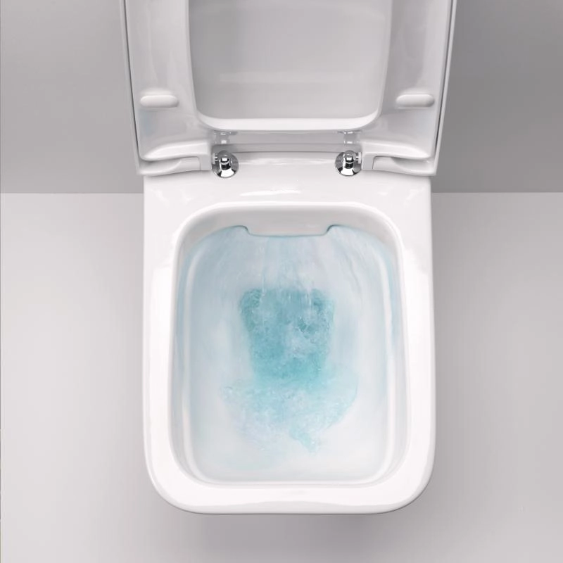 Cuvette suspendue Geberit iCon Square carénée Rimfree avec fixations cachées (sans abattant) - vue 6