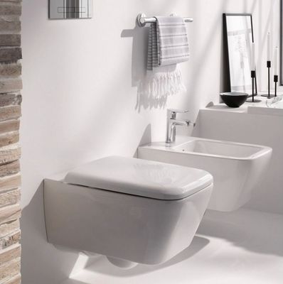 Geberit iCon Square Rimfree Wall-Hung Toilet Bowl with Concealed Fixings