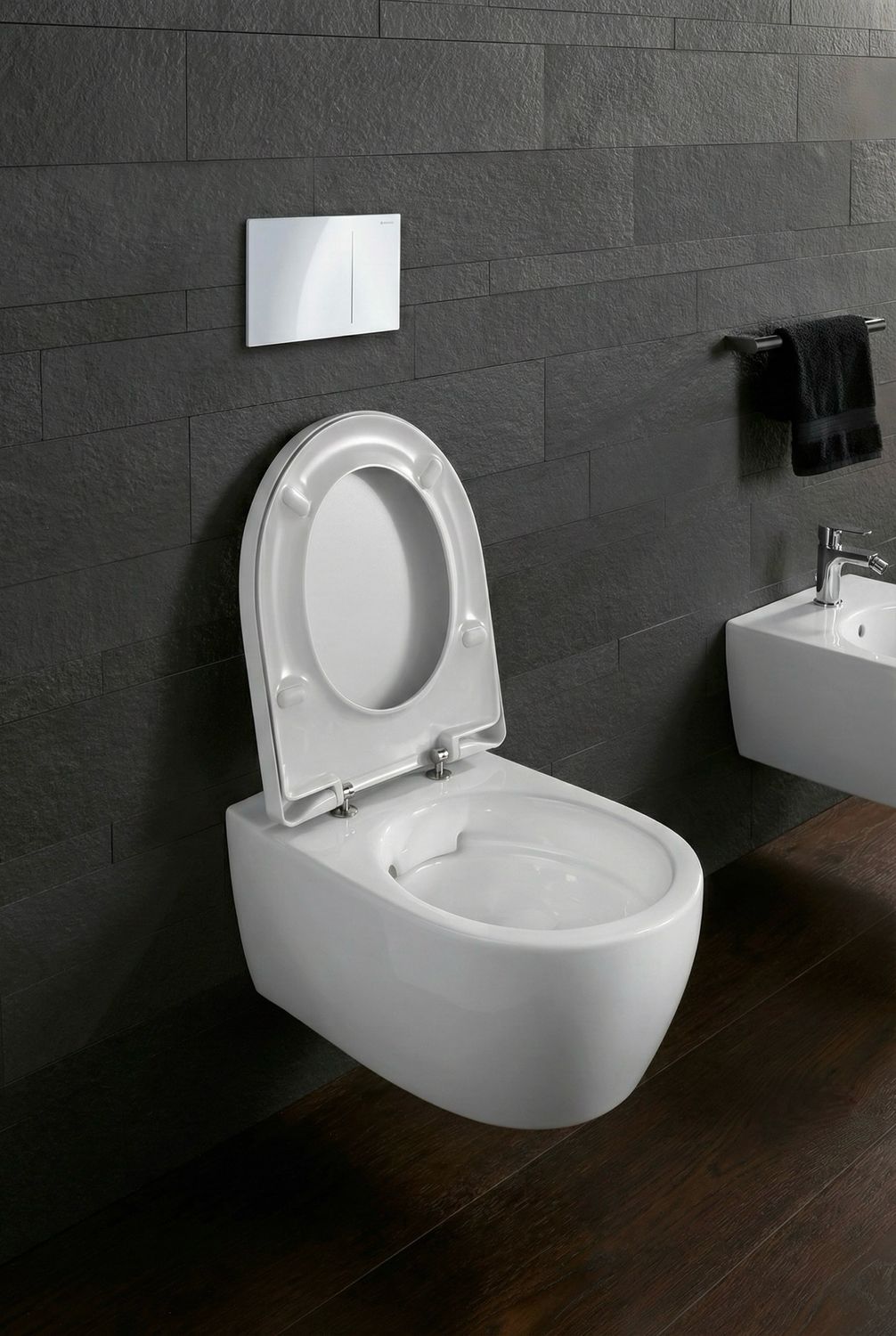 Geberit iCon Round Rimfree Wall-Hung Toilet Bowl with Hidden Fixings