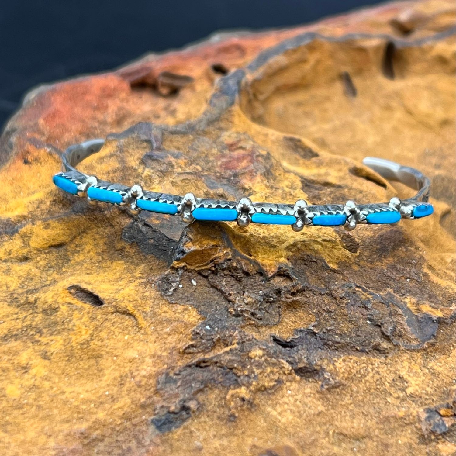 Peti Point Turquoise Stacker Cuff  [6&quot;]