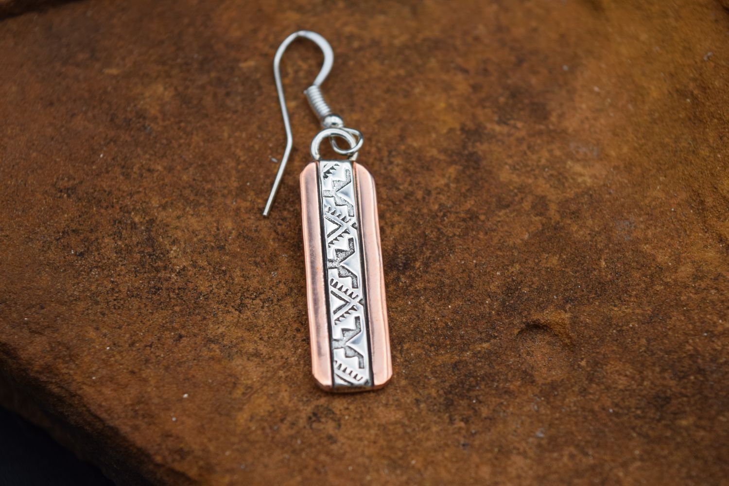 Copper Earrings, Color: Pattern A