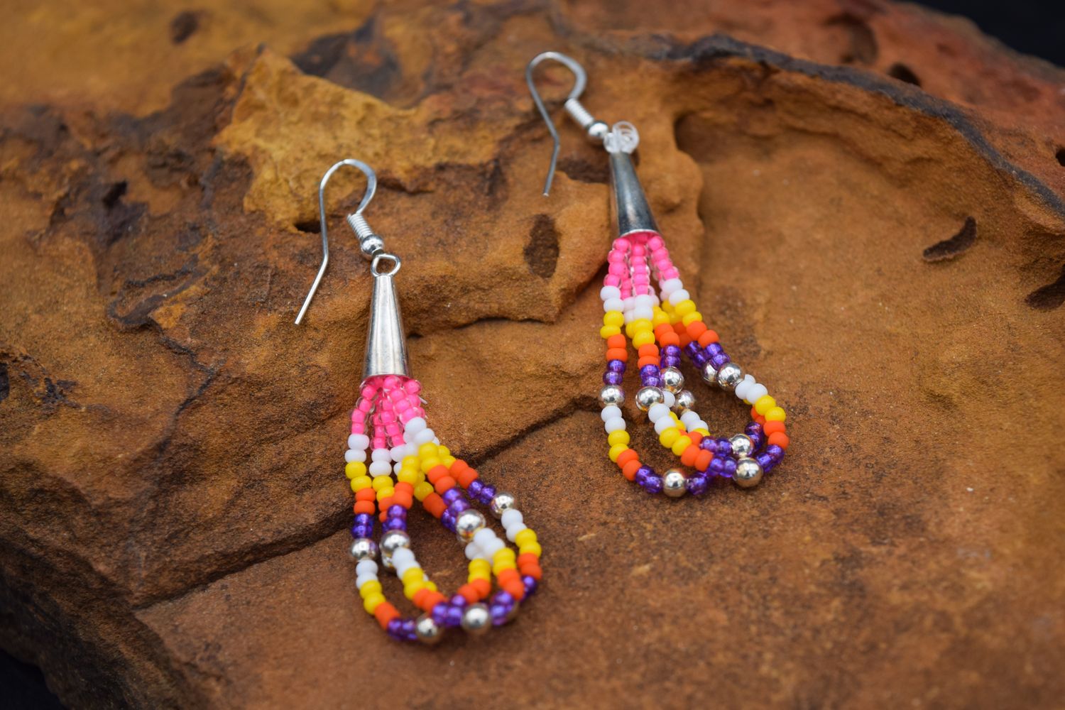 MARYANN CAHOE LAWRENCE BEADED EARRINGS