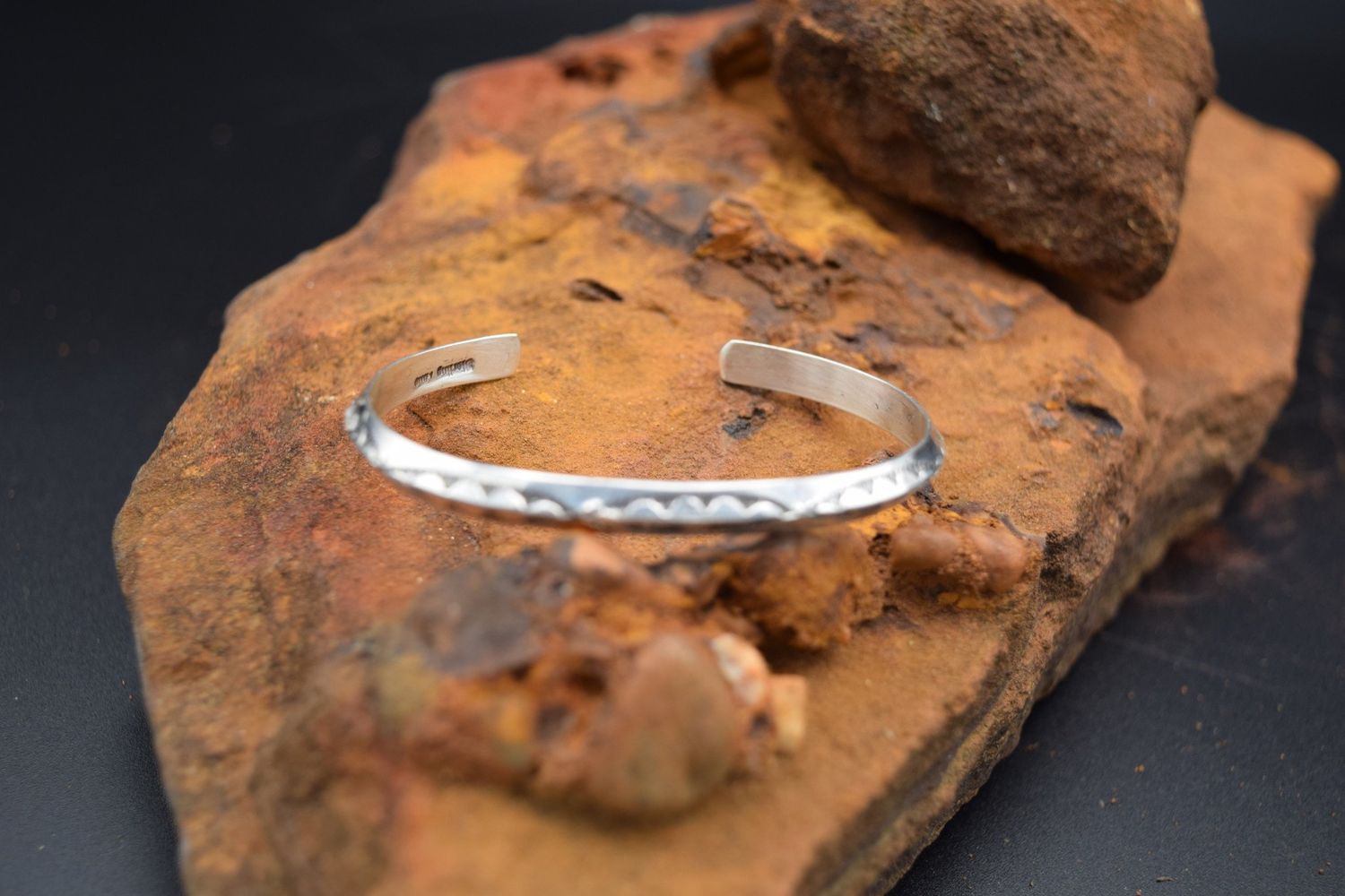 STERLING SILVER CUFF (Size: 6)