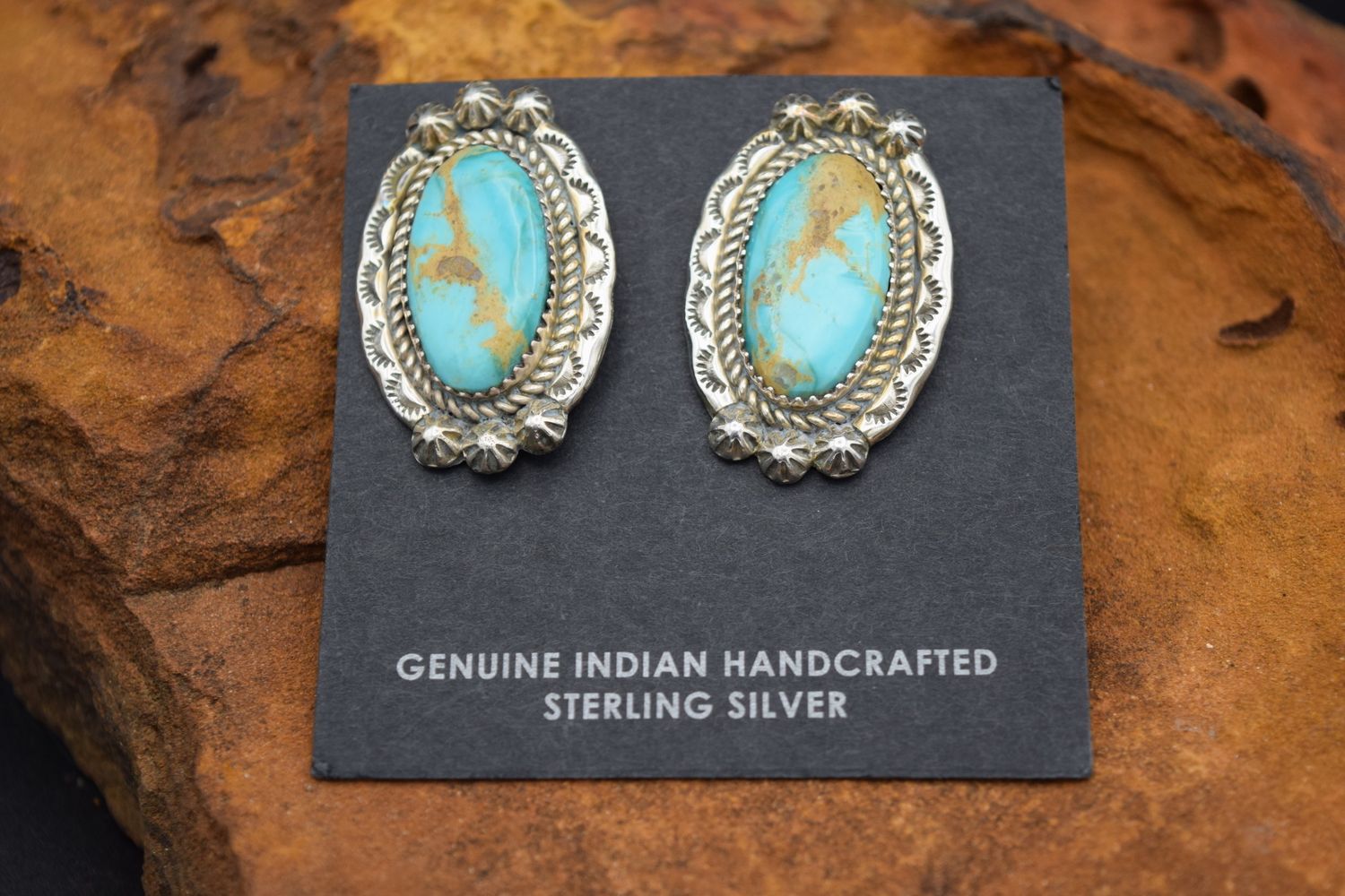 BECENTI KINGMAN TURQUOISE EARRINGS