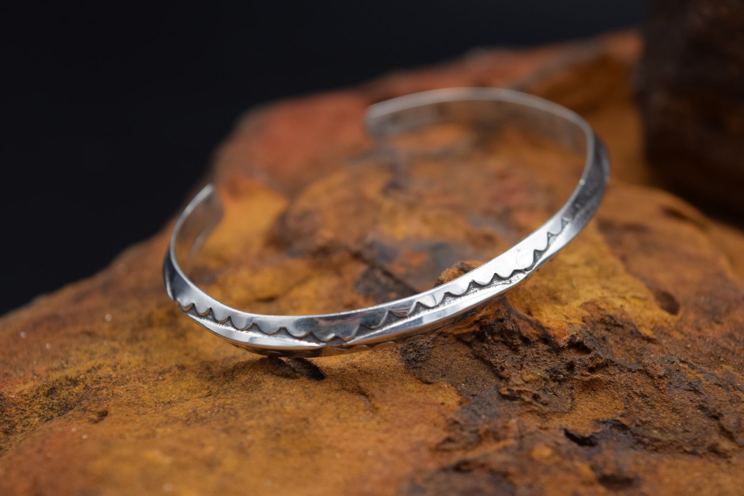 STERLING SILVER CUFF (Size: 6)