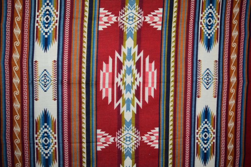 Wool Blankets - Red Border Thread