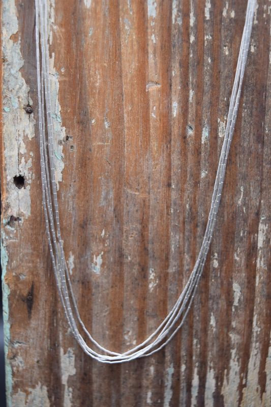 18&quot; LIQUID SILVER NECKLACE