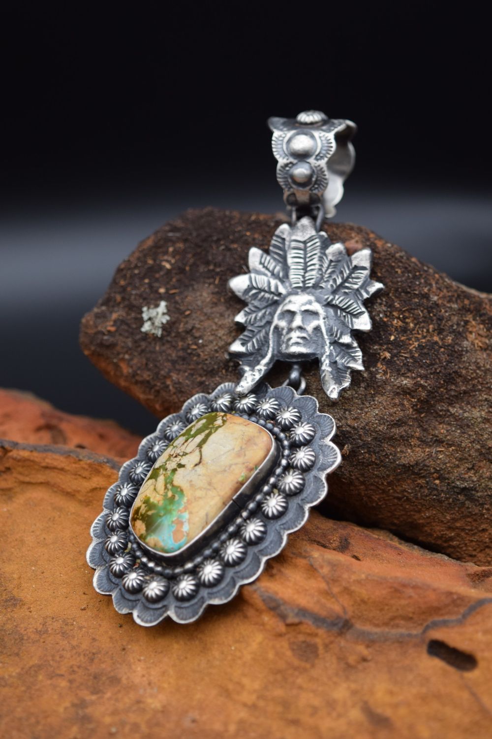 SEAN CAYATINETO NATIVE HEAD PENDANT