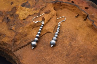NAVAJO PEARL DROP EARRINGS