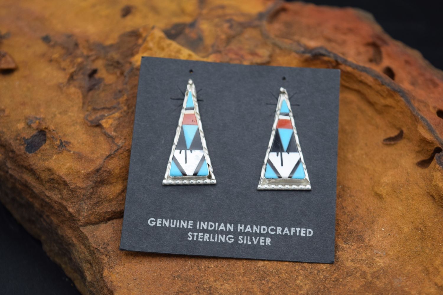 OPAL TURQUOISE ONYX EARRINGS