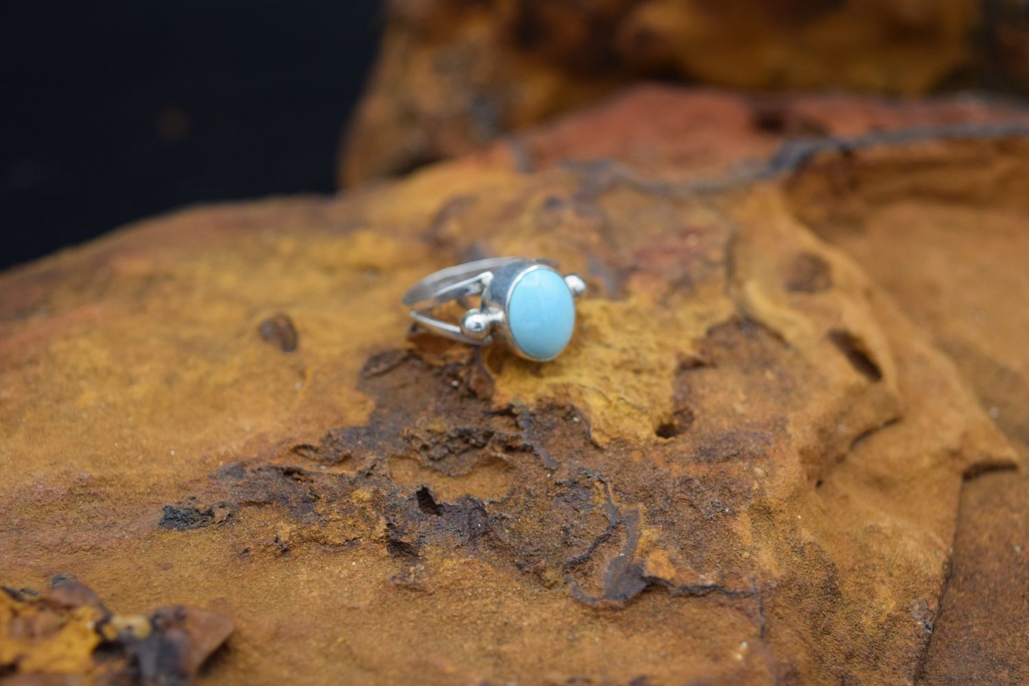 LIGHT TURQUOISE RING (Size: 6.25)