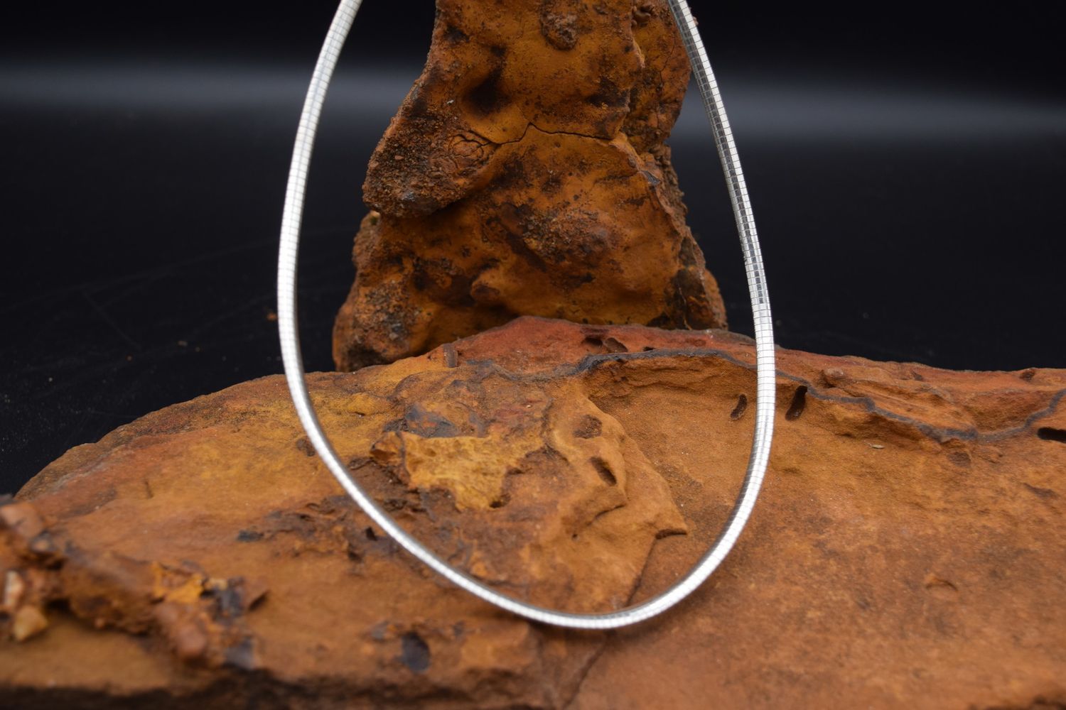 SILVER OMEGA CHAIN