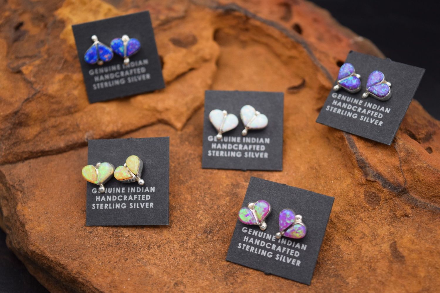 Heart Pearl Stud Earrings