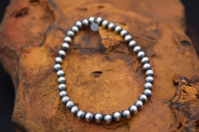 NAVAJO PEARL STRETCH BRACELET 5MM