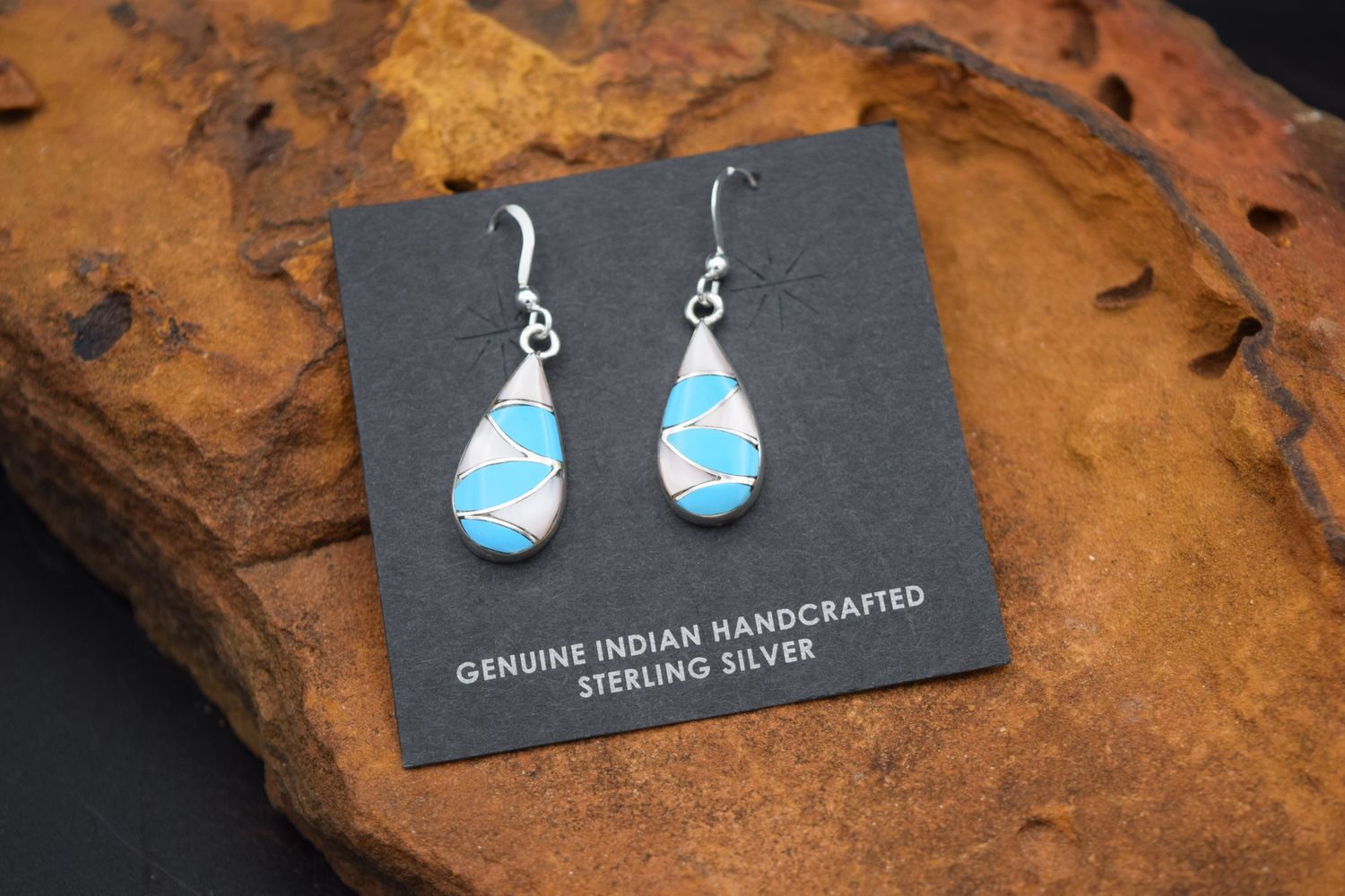 PEARL AND TURQUOISE EARRINGS