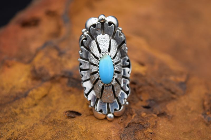 CALVIN TURQUOISE RING (Size: 7.5)