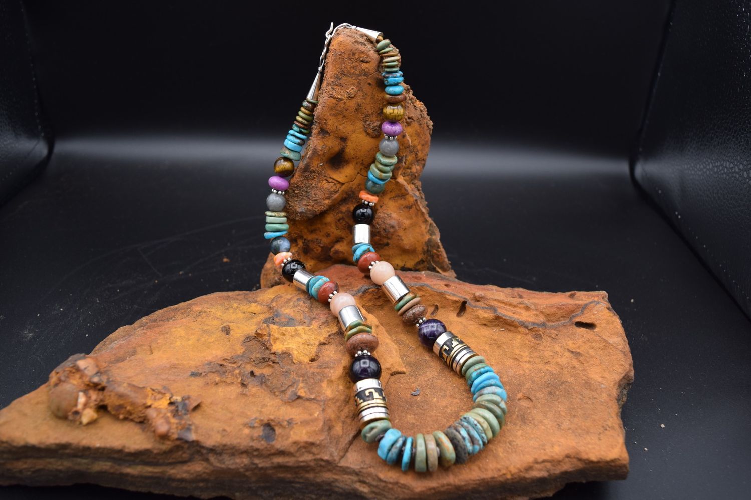 ROSITA SINGER MULTI STONE NECKLACE 20&quot;