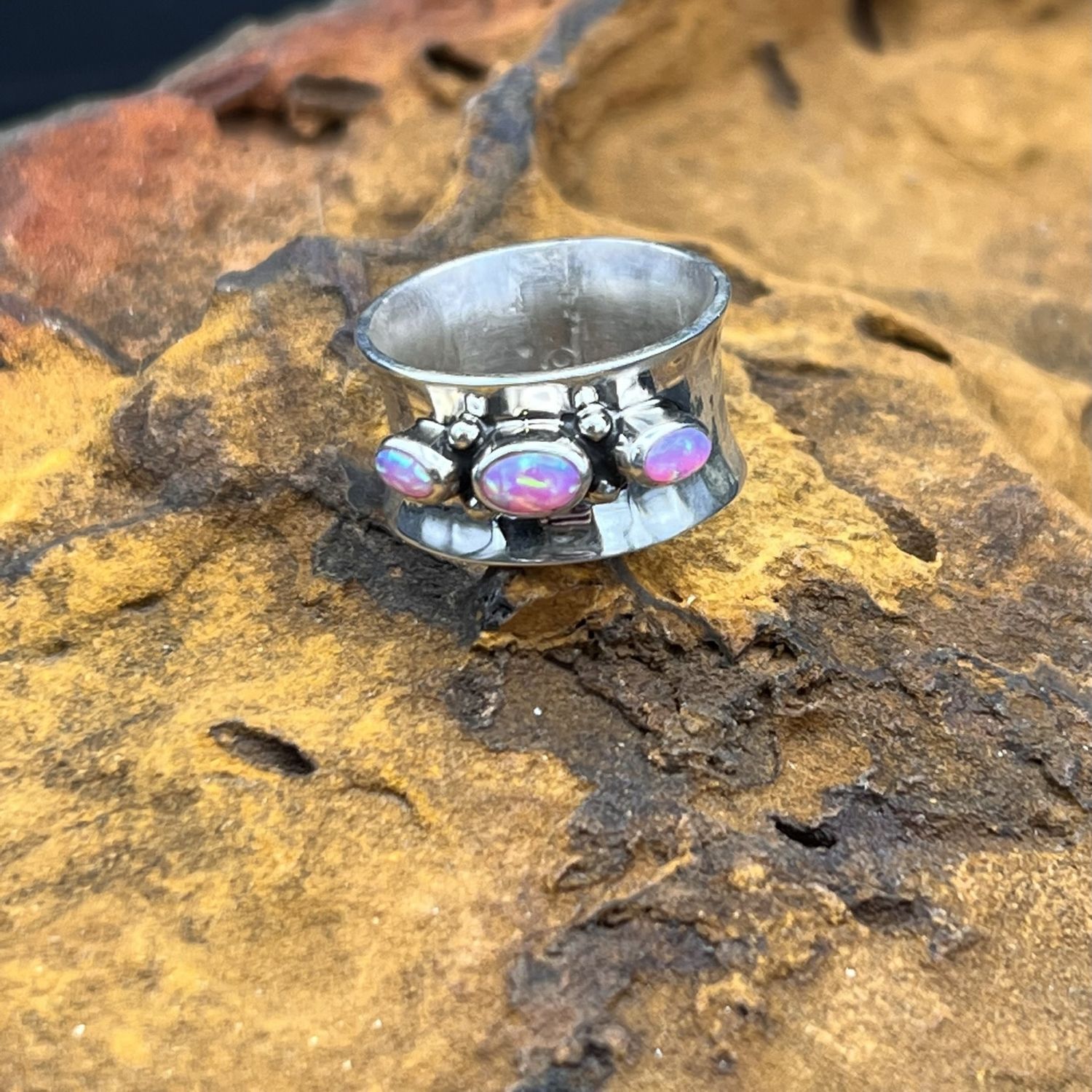 PINK OPAL RING [Size: 8]
