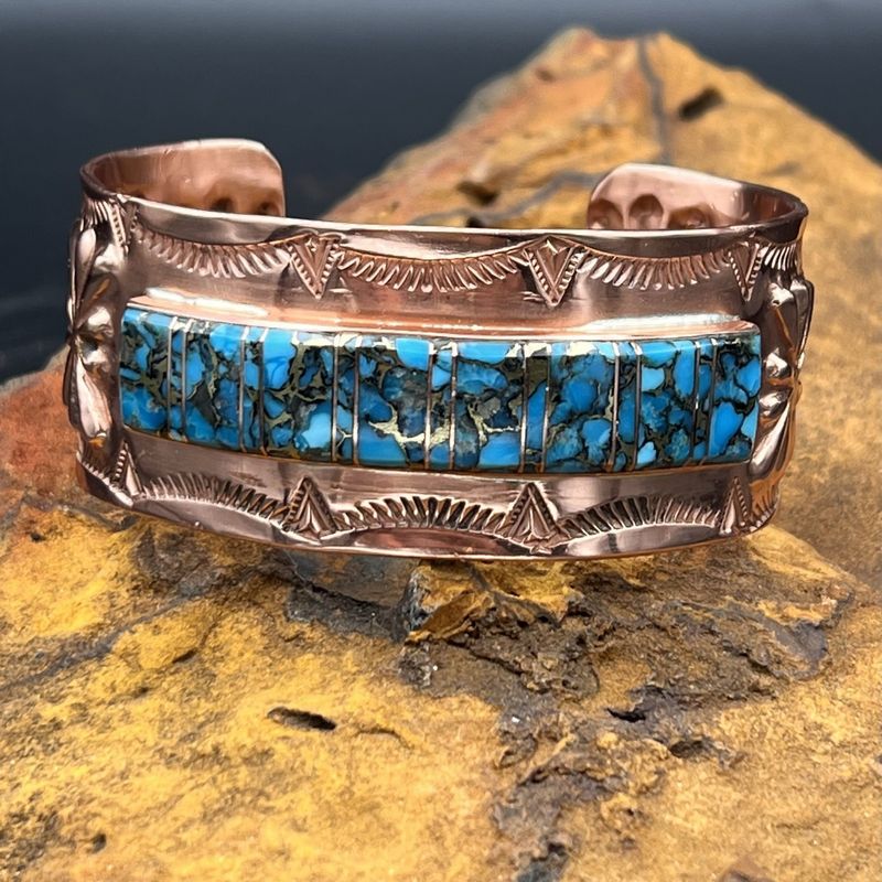 ARNOLD YAZZIE COPPER CUFF  [8&quot;]