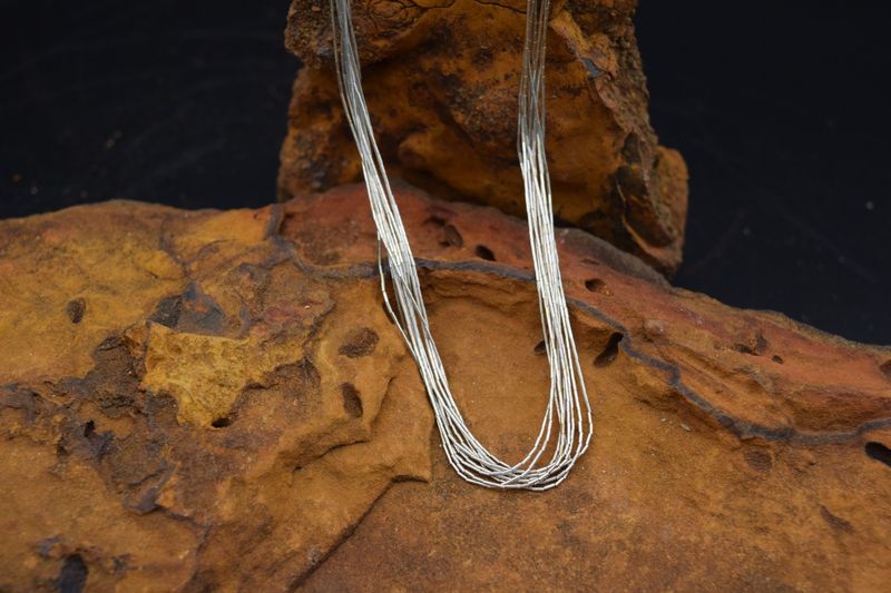 LIQUID SILVER NECKLACE 16&quot;