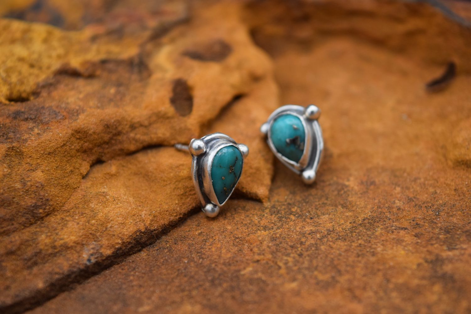 Turquoise Teardrop Earrings