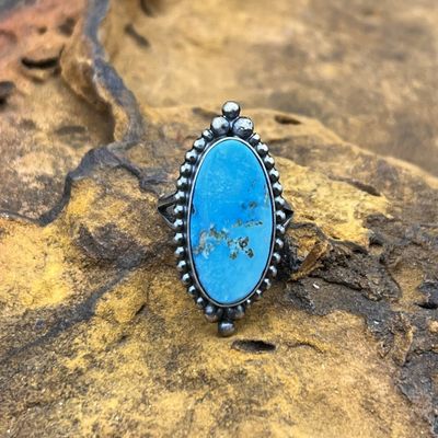 Mary Ann Spencer Turquoise Ring  [Size: 7.25]