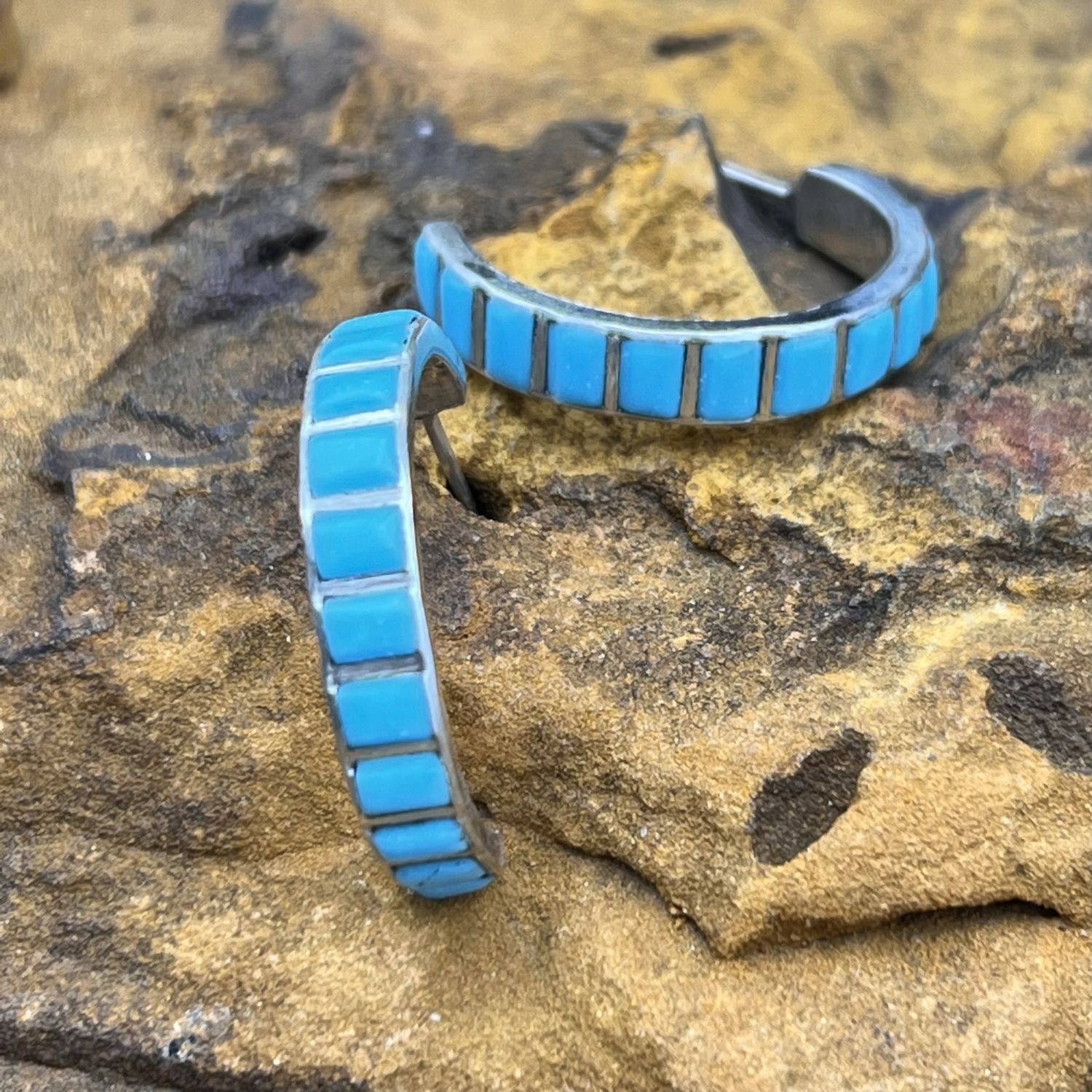 SS &amp; TURQUOISE EARRINGS