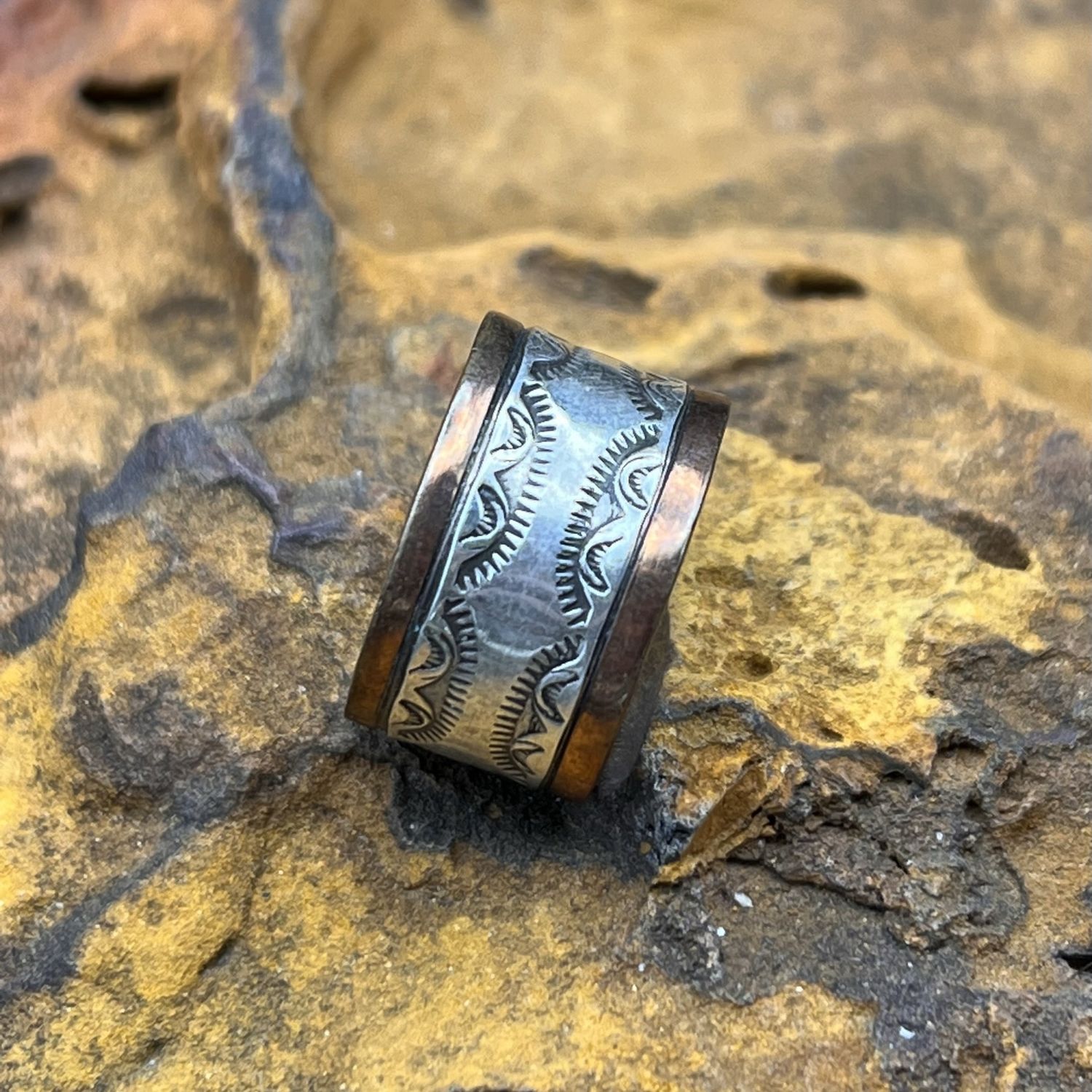 STERLING &amp; COPPER RING  [Size: 9]