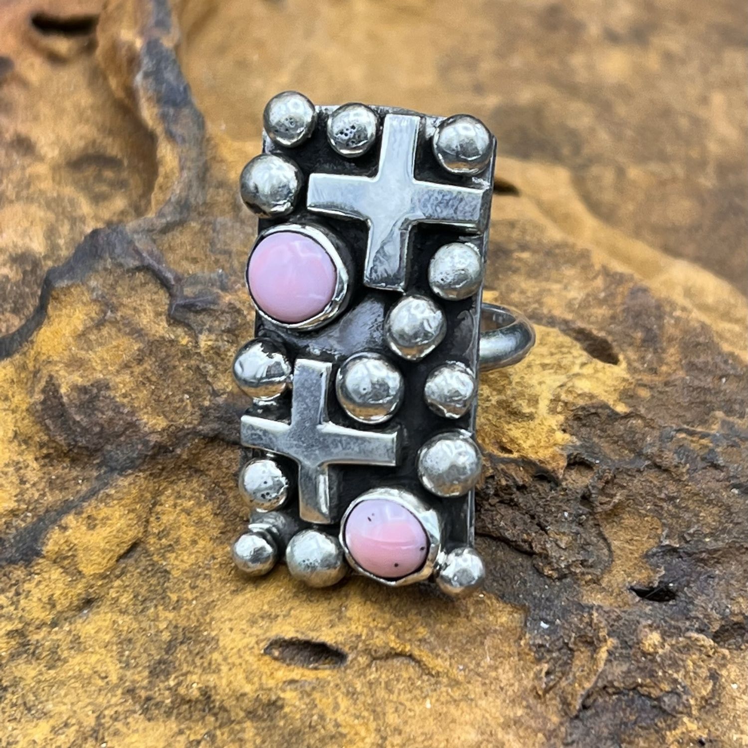 Dot Cross Pink (Size 8.75)
